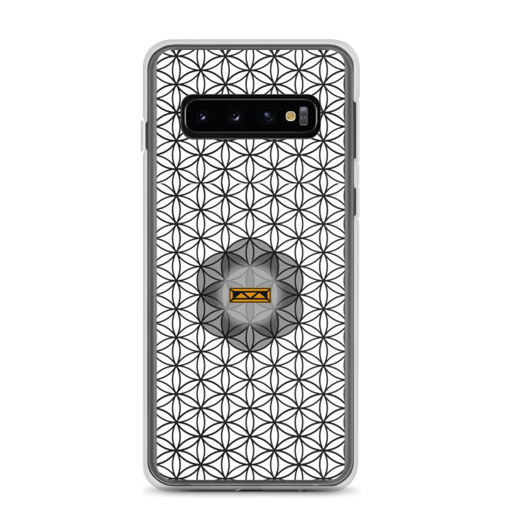 TRILLYYON - White & Black - Flower Of Life Samsung Case