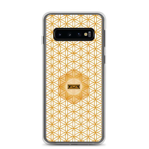 TRILLYYON - White & Gold - Flower Of Life Samsung Case