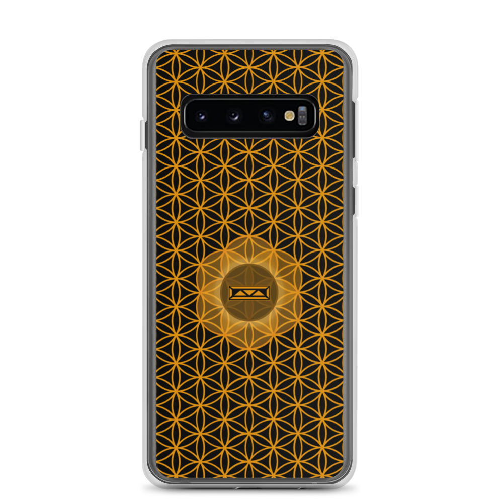 TRILLYYON - Black & Gold - Flower Of Life Samsung Case