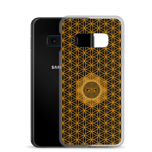 Load image into Gallery viewer, TRILLYYON - Black &amp; Gold - Flower Of Life Samsung Case
