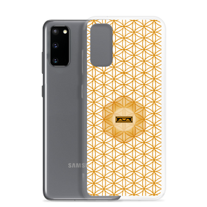 TRILLYYON - White & Gold - Flower Of Life Samsung Case