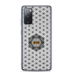 TRILLYYON - White & Black - Flower Of Life Samsung Case