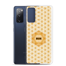 Load image into Gallery viewer, TRILLYYON - White &amp; Gold - Flower Of Life Samsung Case