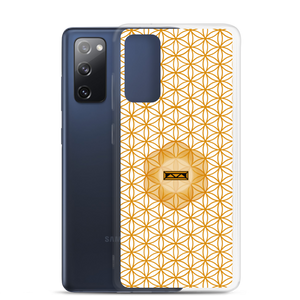 TRILLYYON - White & Gold - Flower Of Life Samsung Case