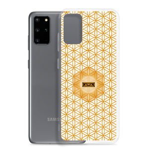 TRILLYYON - White & Gold - Flower Of Life Samsung Case