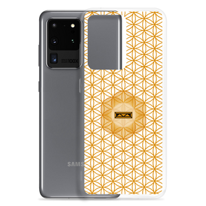 TRILLYYON - White & Gold - Flower Of Life Samsung Case