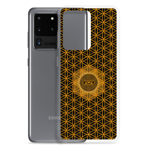 TRILLYYON - Black & Gold - Flower Of Life Samsung Case