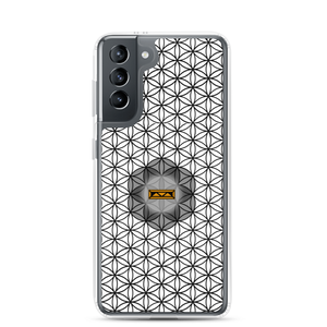 TRILLYYON - White & Black - Flower Of Life Samsung Case
