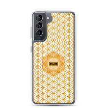 Load image into Gallery viewer, TRILLYYON - White &amp; Gold - Flower Of Life Samsung Case