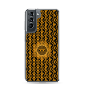 TRILLYYON - Black & Gold - Flower Of Life Samsung Case