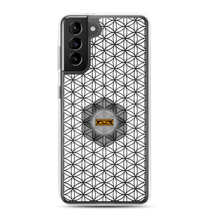 TRILLYYON - White & Black - Flower Of Life Samsung Case