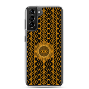 TRILLYYON - Black & Gold - Flower Of Life Samsung Case