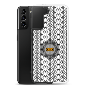 TRILLYYON - White & Black - Flower Of Life Samsung Case