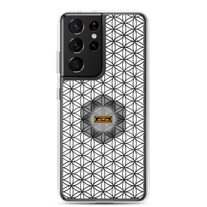 TRILLYYON - White & Black - Flower Of Life Samsung Case