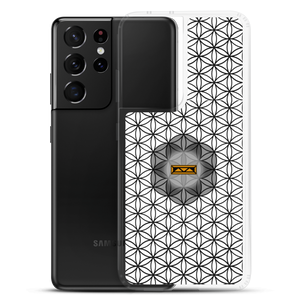 TRILLYYON - White & Black - Flower Of Life Samsung Case