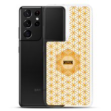 Load image into Gallery viewer, TRILLYYON - White &amp; Gold - Flower Of Life Samsung Case