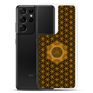 TRILLYYON - Black & Gold - Flower Of Life Samsung Case