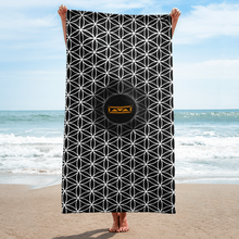 Load image into Gallery viewer, TRILLYYON - Black &amp; White - Flower Of Life Towel