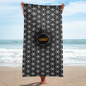 TRILLYYON - Black & White - Flower Of Life Towel