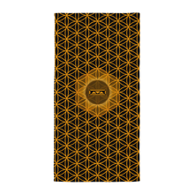 Load image into Gallery viewer, TRILLYYON - Black &amp; Gold - Flower Of Life Towel