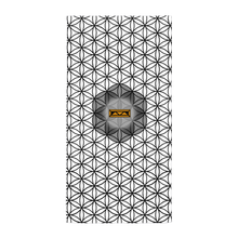 Load image into Gallery viewer, TRILLYYON - White &amp; Black - Flower Of Life Towel
