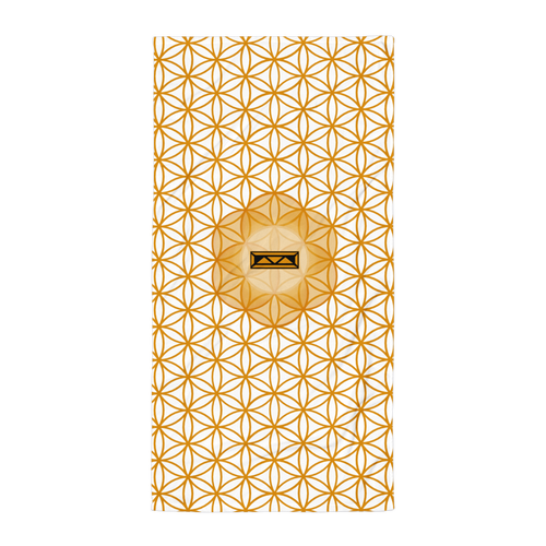 TRILLYYON - White & Gold - Flower Of Life Towel