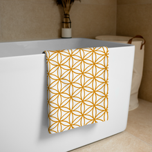 Load image into Gallery viewer, TRILLYYON - White &amp; Gold - Flower Of Life Towel