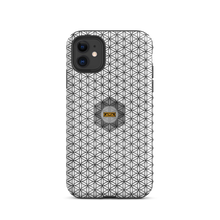 Load image into Gallery viewer, TRILLYYON - White &amp; Black - Flower Of Life Tough iPhone Case