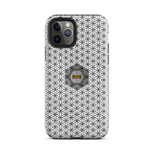 Load image into Gallery viewer, TRILLYYON - White &amp; Black - Flower Of Life Tough iPhone Case