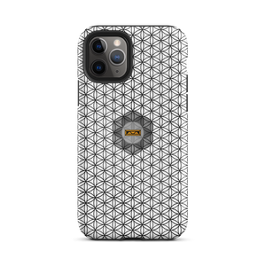 TRILLYYON - White & Black - Flower Of Life Tough iPhone Case
