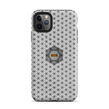 Load image into Gallery viewer, TRILLYYON - White &amp; Black - Flower Of Life Tough iPhone Case