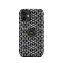 Load image into Gallery viewer, TRILLYYON - Black &amp; White - Flower Of Life Tough iPhone Case
