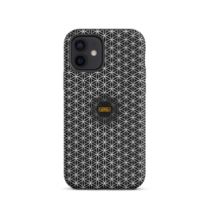 TRILLYYON - Black & White - Flower Of Life Tough iPhone Case