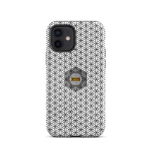 Load image into Gallery viewer, TRILLYYON - White &amp; Black - Flower Of Life Tough iPhone Case