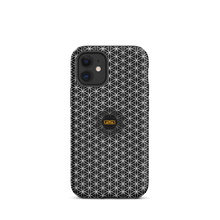 Load image into Gallery viewer, TRILLYYON - Black &amp; White - Flower Of Life Tough iPhone Case
