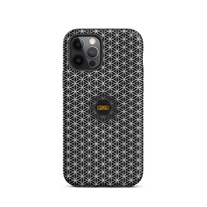 TRILLYYON - Black & White - Flower Of Life Tough iPhone Case