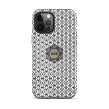 Load image into Gallery viewer, TRILLYYON - White &amp; Black - Flower Of Life Tough iPhone Case