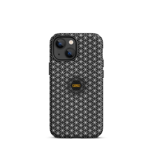 TRILLYYON - Black & White - Flower Of Life Tough iPhone Case