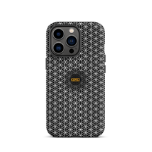 Load image into Gallery viewer, TRILLYYON - Black &amp; White - Flower Of Life Tough iPhone Case