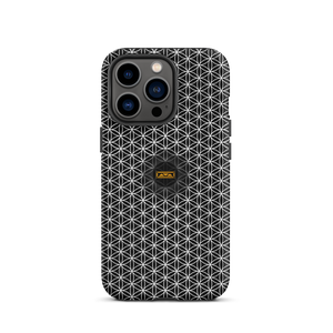 TRILLYYON - Black & White - Flower Of Life Tough iPhone Case