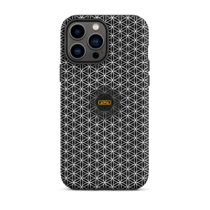 TRILLYYON - Black & White - Flower Of Life Tough iPhone Case