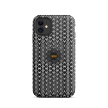 Load image into Gallery viewer, TRILLYYON - Black &amp; White - Flower Of Life Tough iPhone Case