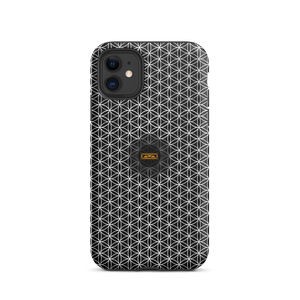 TRILLYYON - Black & White - Flower Of Life Tough iPhone Case