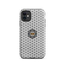 Load image into Gallery viewer, TRILLYYON - White &amp; Black - Flower Of Life Tough iPhone Case