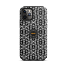 Load image into Gallery viewer, TRILLYYON - Black &amp; White - Flower Of Life Tough iPhone Case