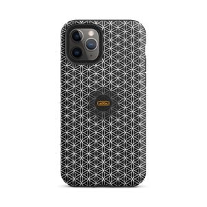 TRILLYYON - Black & White - Flower Of Life Tough iPhone Case