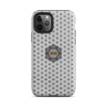Load image into Gallery viewer, TRILLYYON - White &amp; Black - Flower Of Life Tough iPhone Case