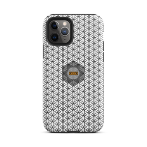 TRILLYYON - White & Black - Flower Of Life Tough iPhone Case