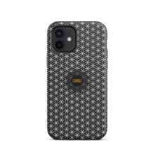 Load image into Gallery viewer, TRILLYYON - Black &amp; White - Flower Of Life Tough iPhone Case