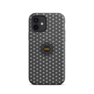 TRILLYYON - Black & White - Flower Of Life Tough iPhone Case